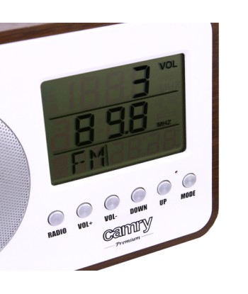 Camry Digital Radio CR 1153 White/woden, 5 W