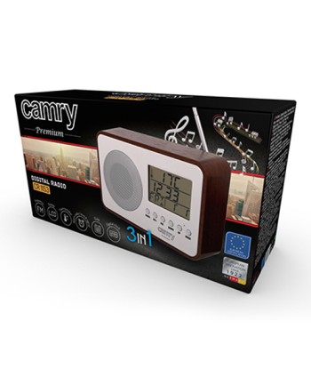 Camry Digital Radio CR 1153 White/woden, 5 W