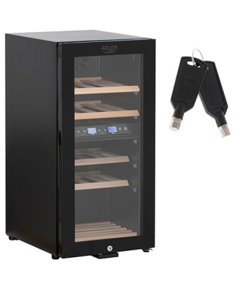 Adler AD 8080 Wine Cooler - 24 Bottles, Compressor Cooling, Black