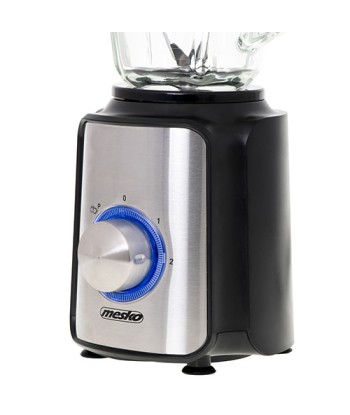 Mesko Blender MS 4080 Tabletop, 600 W, Jar material Glass, Jar capacity 1.5 L, Ice crushing, Black/Silver