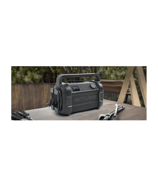 Muse M-928 FB Jobsite Radio speaker, Black
