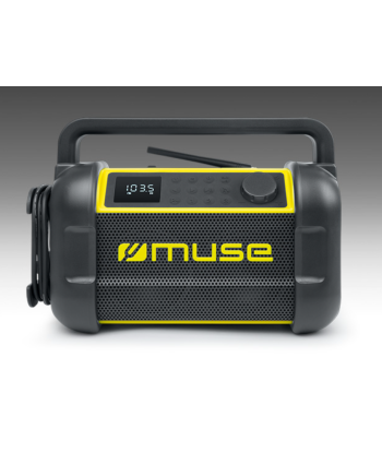 Muse M-928 BTY Ehitusraadio - Vastupidav Bluetooth kõlar (Must/Kollane)