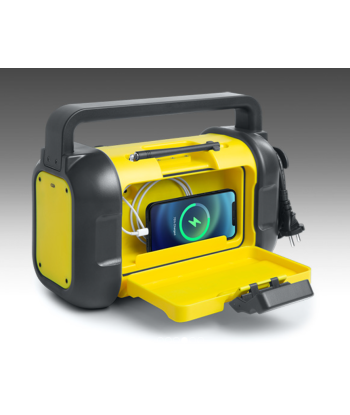 Muse M-928 BTY Jobsite Radio - Rugged Bluetooth Speaker (Black/Yellow)