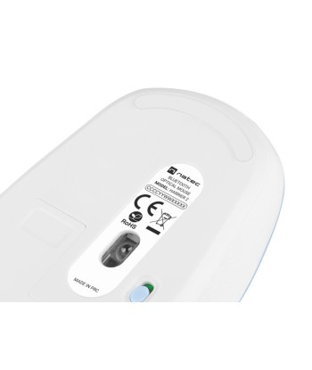 Natec Mouse Harrier 2 	Wireless, White/Blue, Bluetooth