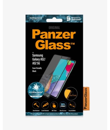 PanzerGlass Samsung, Galaxy A52, Black/Transparent, Antifingerprint screen protector, Case friendly