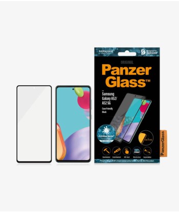 PanzerGlass Samsung, Galaxy A52, Black/Transparent, Antifingerprint screen protector, Case friendly