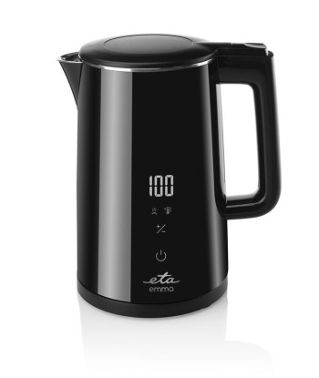 Veekeetja ETA ETA559590000 Emma Electric, 2200 W, 1.5 L, Stainless steel, 360° rotational base, Black