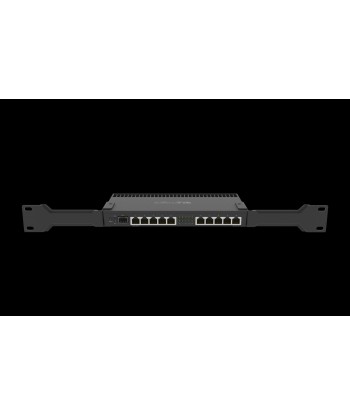 Mikrotik Wired Ethernet Router RB4011iGS+RM, Quad-core 1.4Ghz CPU, 1GB RAM, 512 MB, 1xSFP+, 1xSerial console port, PCB