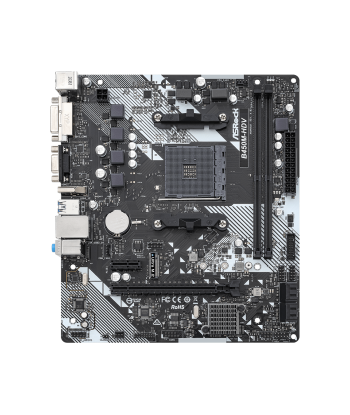 ASRock B450M-HDV R4.0 Processor family AMD, Processor socket AM4, DDR4 DIMM, Memory slots 2, Supported hard disk drive