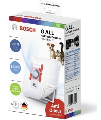 Мешки для пылесоса Bosch AirFresh GALL (4 шт.) - Поддерживайте свежесть и чистоту в своем доме!