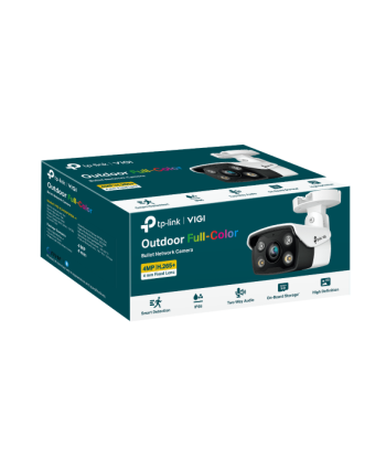 TP-LINK VIGI 4MP Outdoor Full-Color Network Camera VIGI C340 Bullet, 4 mm, IP66, H.265+/H.265/H.264+/H.264,  MicroSD
