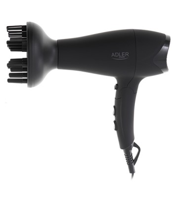 Föön Adler AD 2267 2100 W, Number of temperature settings 3, Diffuser nozzle, Black