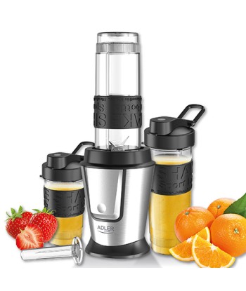 Adler Blender AD 4081 Tabletop, 800 W, Jar material BPA Free Plastic, Jar capacity 0.57 and 0.4 L, Ice crushing