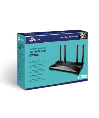 TP-LINK AX1500 Wi-Fi 6 Router Archer AX10 802.11ax, 1201+300 Mbit/s, 10/100/1000 Mbit/s, Ethernet LAN (RJ-45) ports 4, MU-MiMO