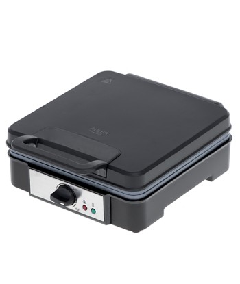 Adler Waffle Maker AD 3049 1200 W, Number of pastry 4, Belgium, Black
