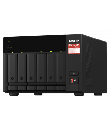 QNAP TS-673A 6-Bay NAS: Ryzen V1500B, 8GB RAM, Hot-Swap HDD/SSD