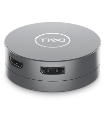 Dell DA305 USB-C Multiport Adapter - 6-in-1 - Grey - 0.12m