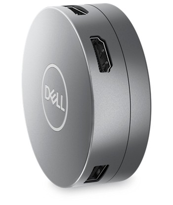 Dell DA305 USB-C Multiport Adapter - 6-in-1 - Grey - 0.12m