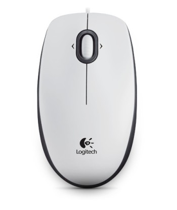Logitech B100 Wired Mouse 1000 DPI White