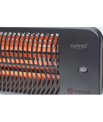 SUNRED Heater LUG-2000W, Lugo Quartz Wall  Infrared, 2000 W, Grey, IP24