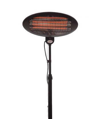 SUNRED Heater SMQ2000A, Elekra Quartz Standing Infrared, 2000 W, Black, IP34