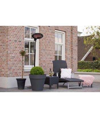 SUNRED Heater SMQ2000A, Elekra Quartz Standing Infrared, 2000 W, Black, IP34