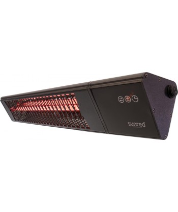 SUNRED Heater PRO25W-SMART, Triangle Dark Smart Wall Infrared, 2500 W, Black, IP55