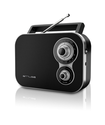 Muse M-051R Black, 2-band portable radio,
