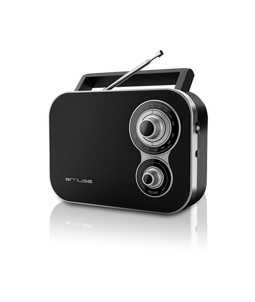 Muse M-051R Black, 2-band portable radio,