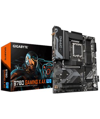 Gigabyte B760 GAMING X AX 1.1 M/B Processor family Intel, Processor socket LGA1700, DDR5 DIMM, Memory slots 4, Supported hard