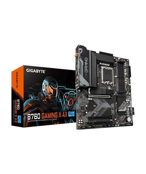 Gigabyte B760 GAMING X AX 1.1 M/B Processor family Intel, Processor socket LGA1700, DDR5 DIMM, Memory slots 4, Supported hard