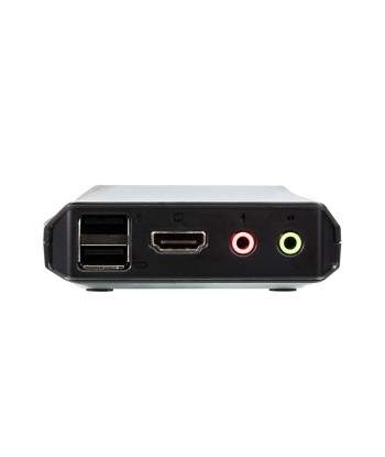 Aten 2-Port USB 4K HDMI Cable KVM Switch with Remote Port Selector CS22H-AT