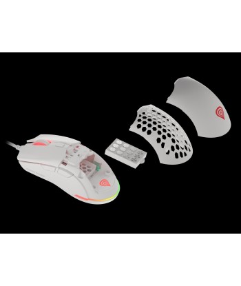 Genesis Krypton 750 Ultralight Mängurihiir - Valge (8000 DPI, USB)