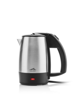 Электрочайник ETA Holiday, 0.5L, 1000W, Нержавеющая сталь - Черный/Серебристый