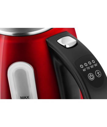 ETA Kettle Ela Digi ETA959890010 Electric, 2200 W, 1.7 L, Stainless steel, 360° rotational base, Red
