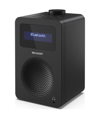Sharp DR-430(BK) Digital Radio, FM/DAB/DAB+, Bluetooth 5.0, Midnight Black