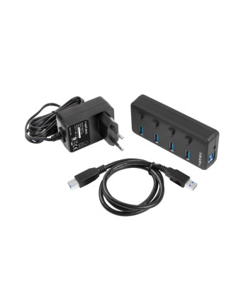 Natec USB 3.0 HUB, Mantis 2, 4-Port, On/Off with AC Adapter