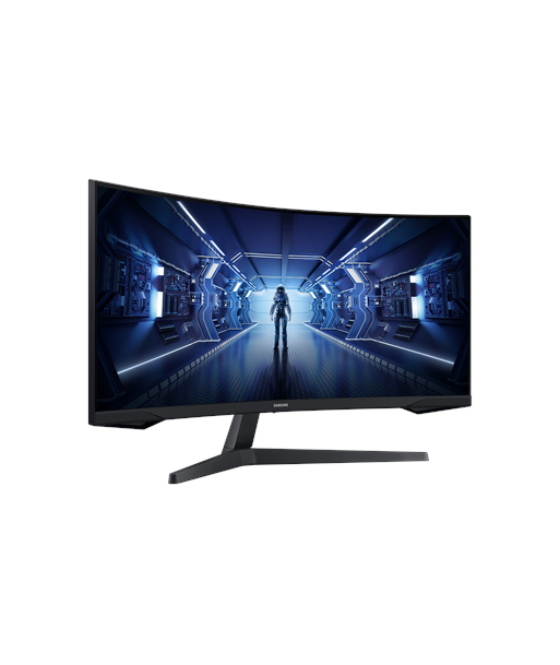 Samsung Curved Monitor LC34G55TWWPXEN 34 ", VA, UWQHD, 3440 x 1440, 21:9, 1 ms, 250 cd/m², Black, 165 Hz, HDMI ports quantity 1 Samsung Curved Monitor LC34G55TWWPXEN 34 ", VA, UWQHD, 3440 x 1440, 21:9, 1 ms, 250 cd/m², Black, 165 Hz, HDMI ports quantity 1