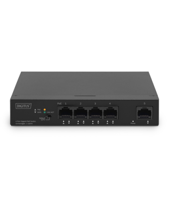 Digitus 4 Port Gigabit PoE Switch DN-95330-1 10/100/1000 Mbps (RJ-45), Unmanaged, Desktop, Ethernet LAN (RJ-45) ports 4