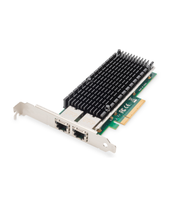 Digitus 10Gbps двухпортовый Ethernet серверный адаптер PCIe X8, Intel X540-BT2 (DN-10163)