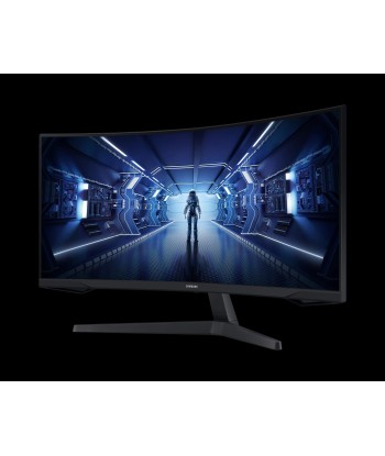 Samsung Curved Monitor LC34G55TWWPXEN 34 ", VA, UWQHD, 3440 x 1440, 21:9, 1 ms, 250 cd/m², Black, 165 Hz, HDMI ports quantity 1
