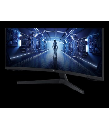 Samsung Curved Monitor LC34G55TWWPXEN 34 ", VA, UWQHD, 3440 x 1440, 21:9, 1 ms, 250 cd/m², Black, 165 Hz, HDMI ports quantity 1