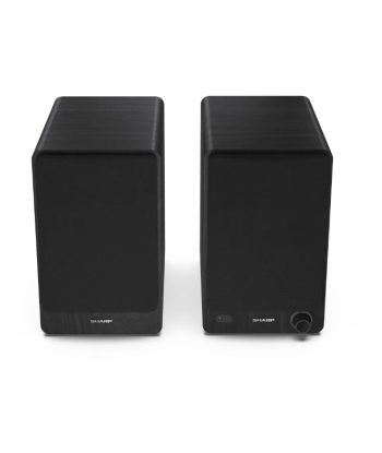 Sharp CP-SS30 Bookshelf Speakers, Black