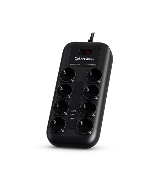 Listwa zasilajaca CyberPower przeciwprzepieciowa 8 gniazd 1.8 m czarna (P0820SUF0-DE)
