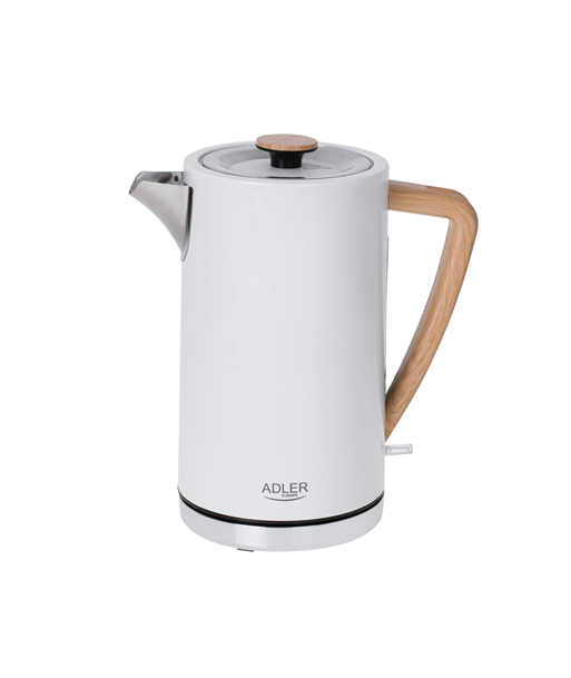 Veekeetja Adler AD 1347w	 Electric, 2200 W, 1.5 L, Stainless steel, 360° rotational base, White