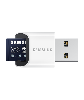 SAMSUNG 256GB PRO Ultimate MicroSDXC UHS-I Memory Card + Reader