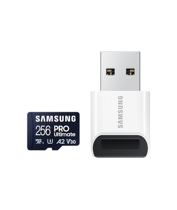 SAMSUNG 256GB PRO Ultimate MicroSDXC UHS-I Memory Card + Reader