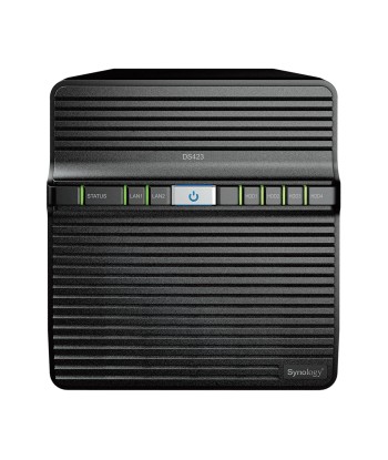 Synology Tower NAS DS423 up to 4 HDD/SSD, Realtek, RTD1619B, Processor frequency 1.7 GHz, 2 GB, DDR4, 2x1GbE, 2xUSB 3.2 Gen 1