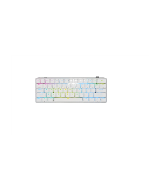 Mänguklaviatuur Corsair K70 PRO MINI,, RGB LED light, NA, White, Wireless/Wired, CHERRY MX Red Mänguklaviatuur Corsair K70 PRO MINI,, RGB LED light, NA, White, Wireless/Wired, CHERRY MX Red