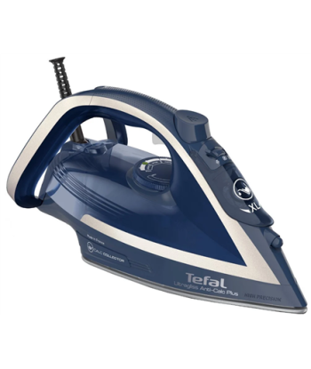 TEFAL Steam Iron FV6830E0 2800 W, Water tank capacity 270 ml, Continuous steam 50 g/min, Silver/Blue